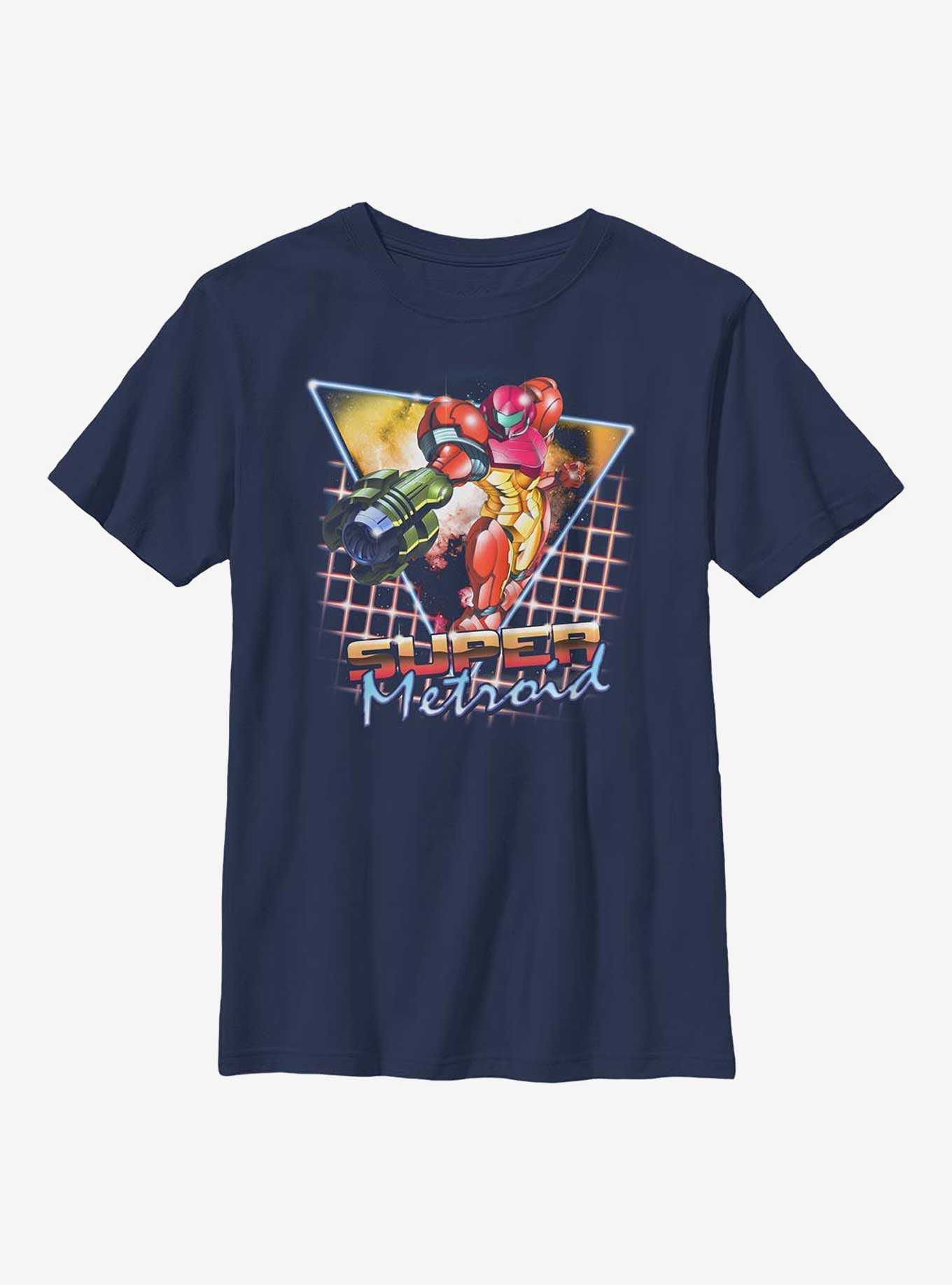 Nintendo Metroid Retro Super Metroid Youth T-Shirt, , hi-res