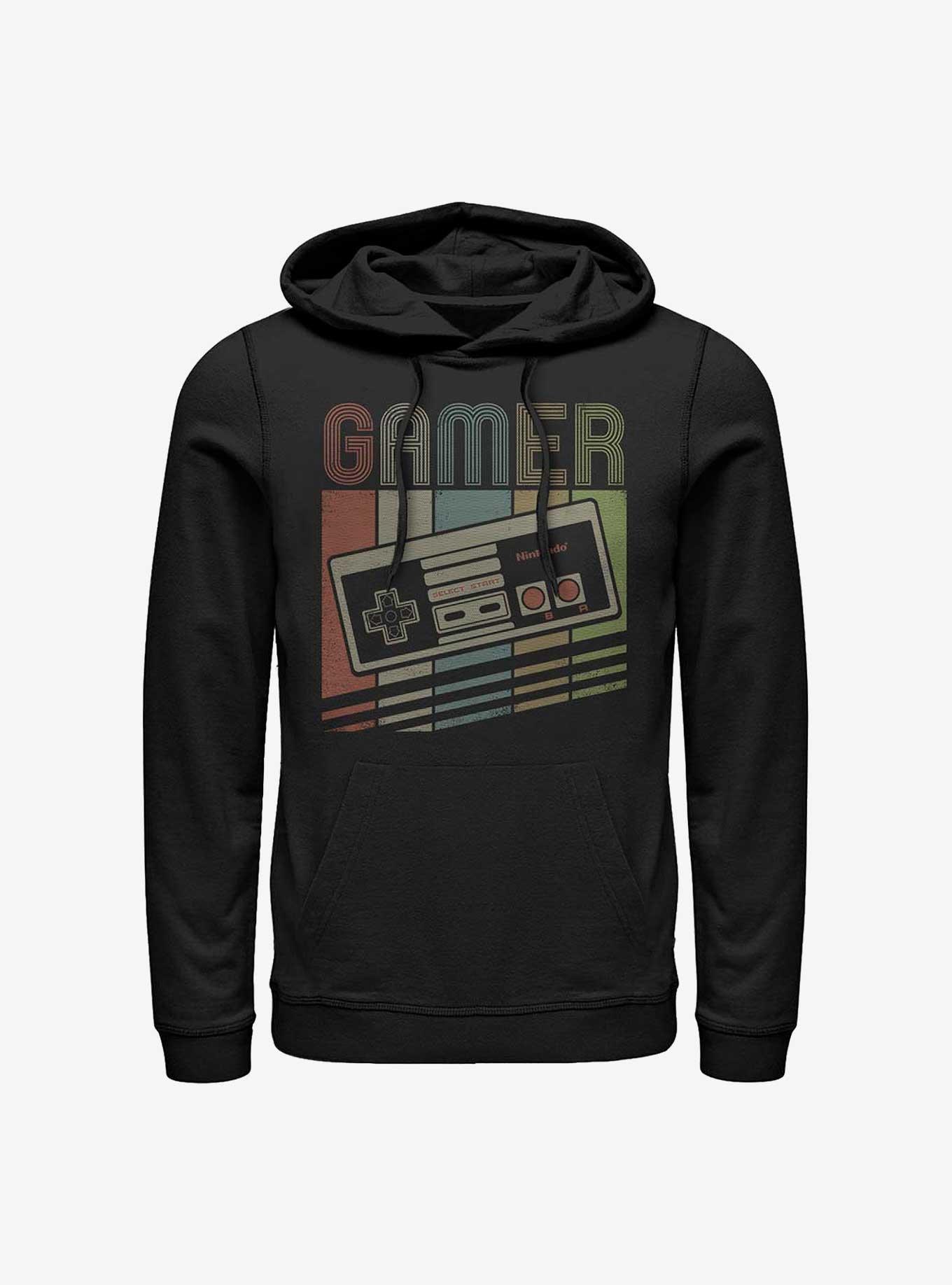 Nintendo Retro Gamer Hoodie, BLACK, hi-res