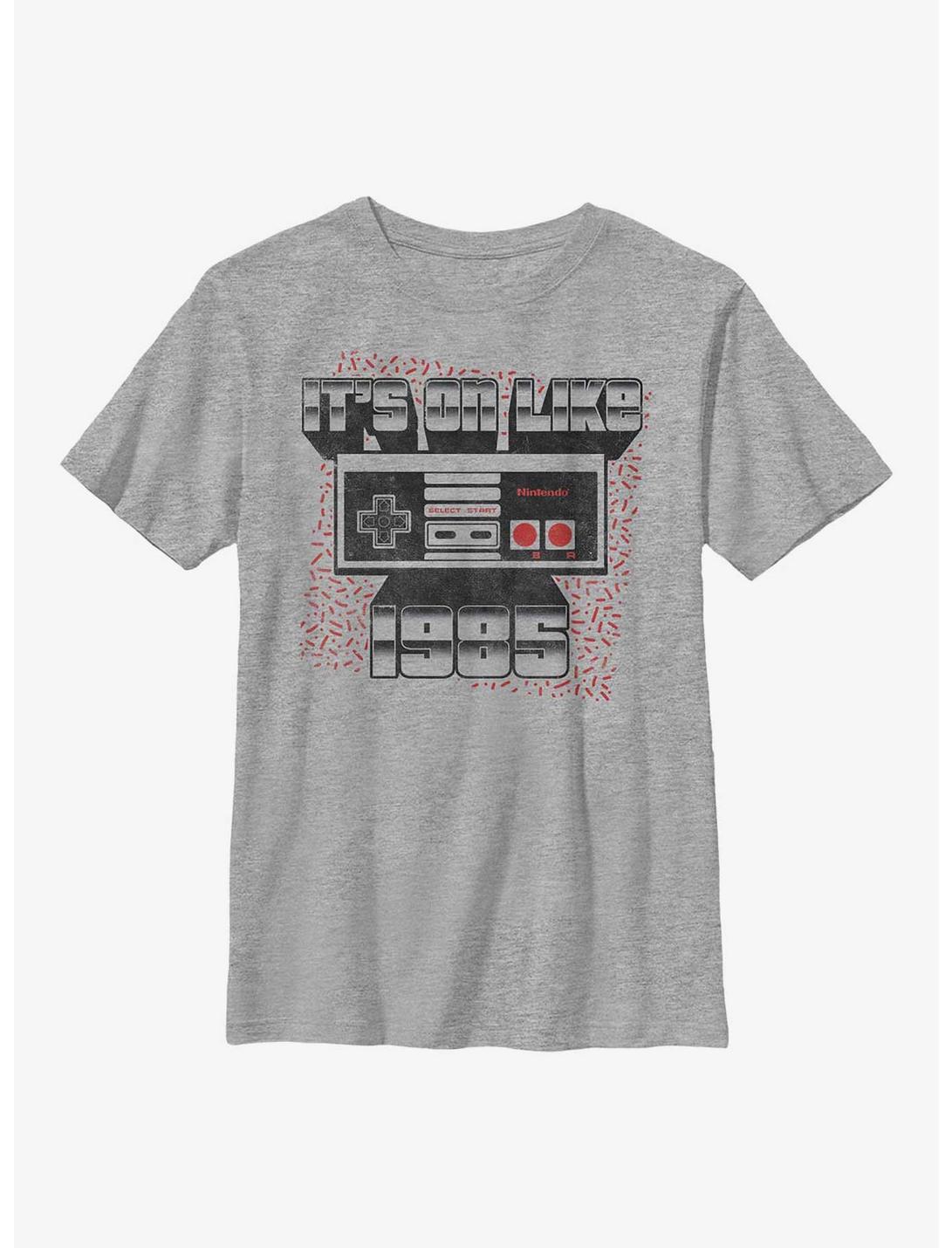 Nintendo It's On Like 1985 Youth T-Shirt, ATH HTR, hi-res