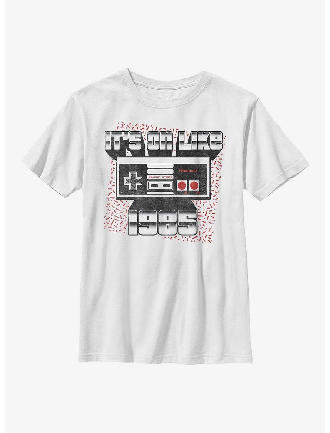 Nintendo It's On Like 1985 Youth T-Shirt, WHITE, hi-res