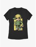 The Legend of Zelda Link Face Womens T-Shirt, BLACK, hi-res