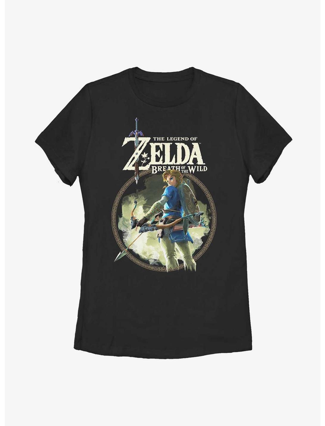 The Legend of Zelda: Breath of the Wild Link Sky Womens T-Shirt, BLACK, hi-res