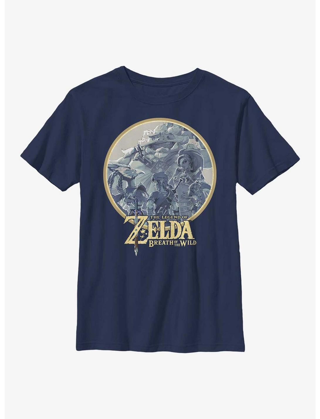 The Legend of Zelda: Breath of the Wild Champions of Hyrule Youth T-Shirt, NAVY, hi-res
