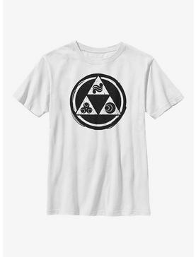 The Legend of Zelda Triforce Elements Logo Youth T-Shirt, , hi-res