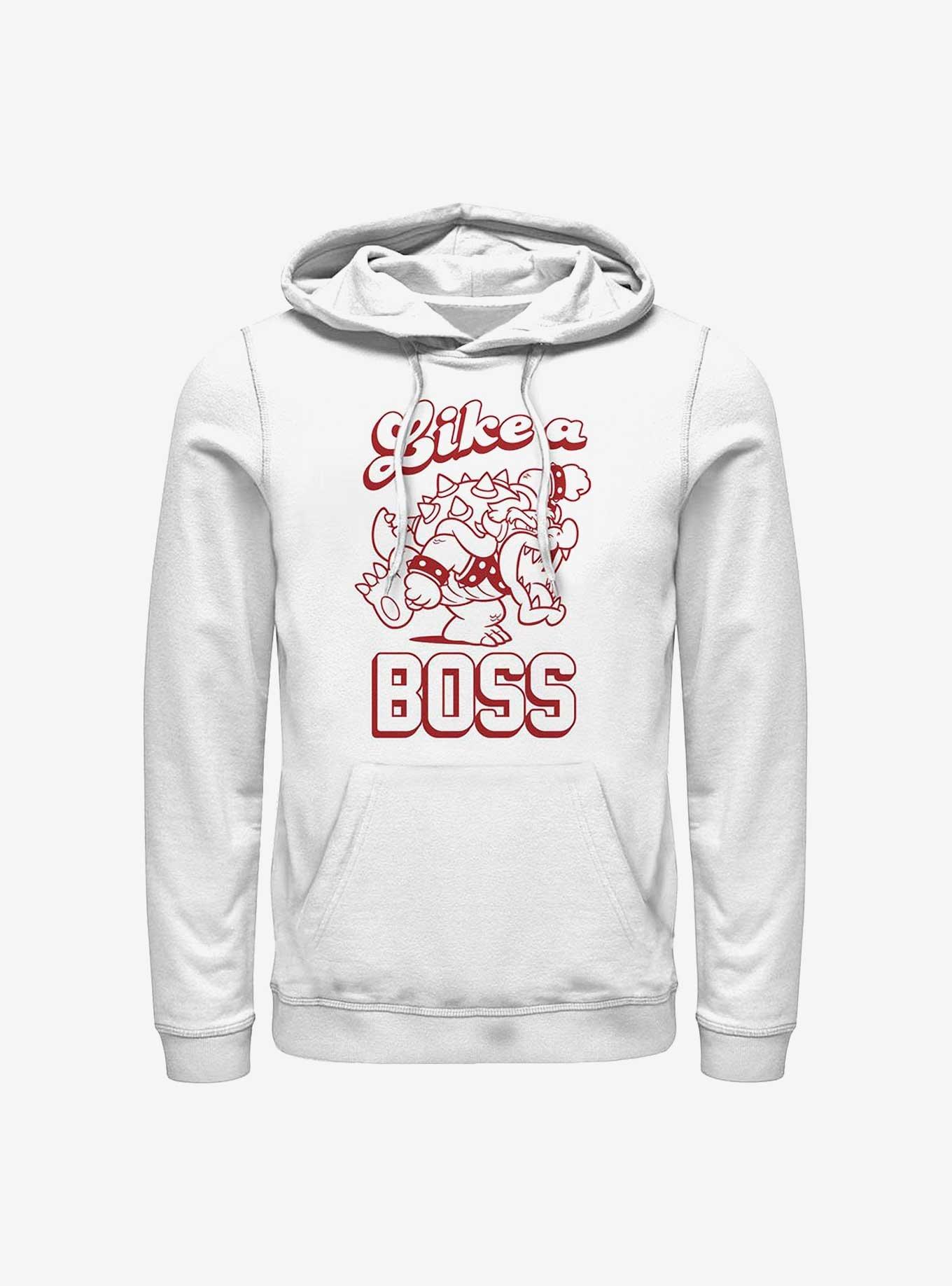 Nintendo Mario Bowser Like A Boss Hoodie, WHITE, hi-res