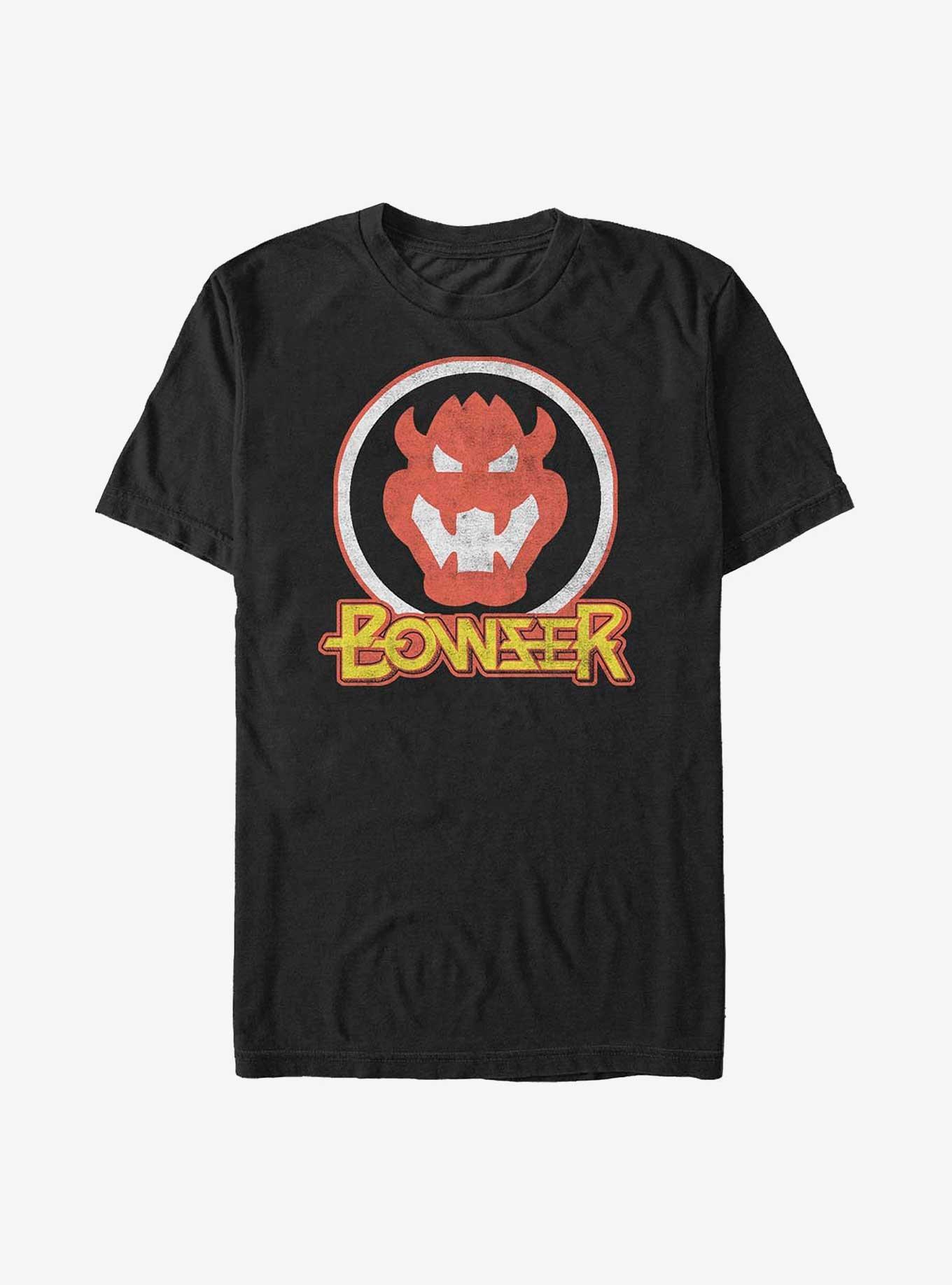 Nintendo Mario Bowser Badge T-Shirt, , hi-res