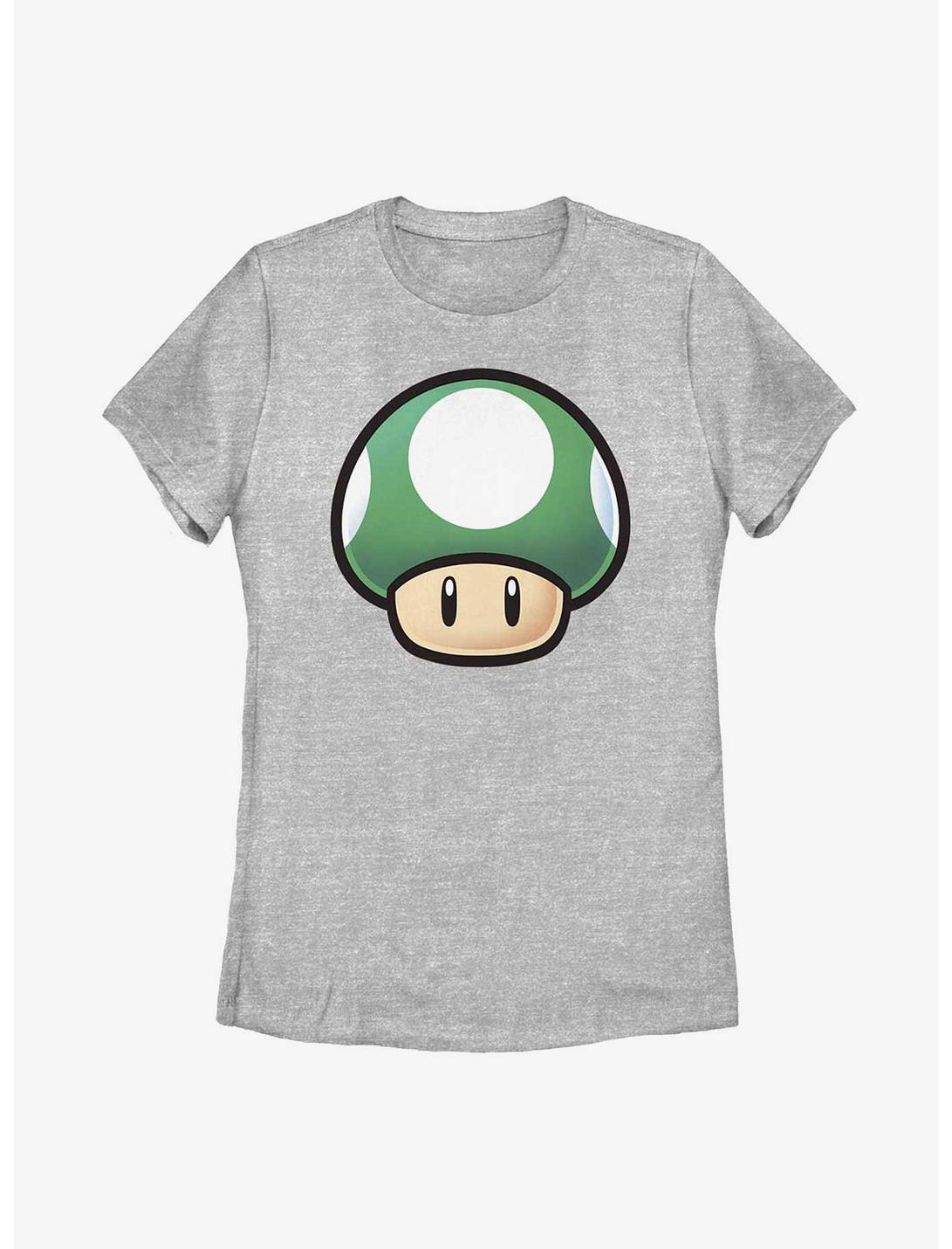 Nintendo Mario 1 Up Mushroom Womens T-Shirt, ATH HTR, hi-res