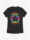 Nintendo Mario Rainbow Super Star Womens T-Shirt, BLACK, hi-res