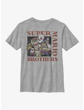 Nintendo Mario Vintage Baddies and Brothers Youth T-Shirt, , hi-res