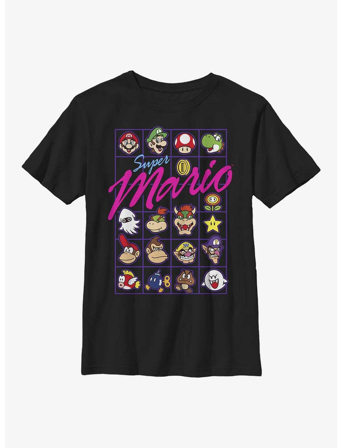 Nintendo Mario Head To Head Youth T-Shirt, BLACK, hi-res