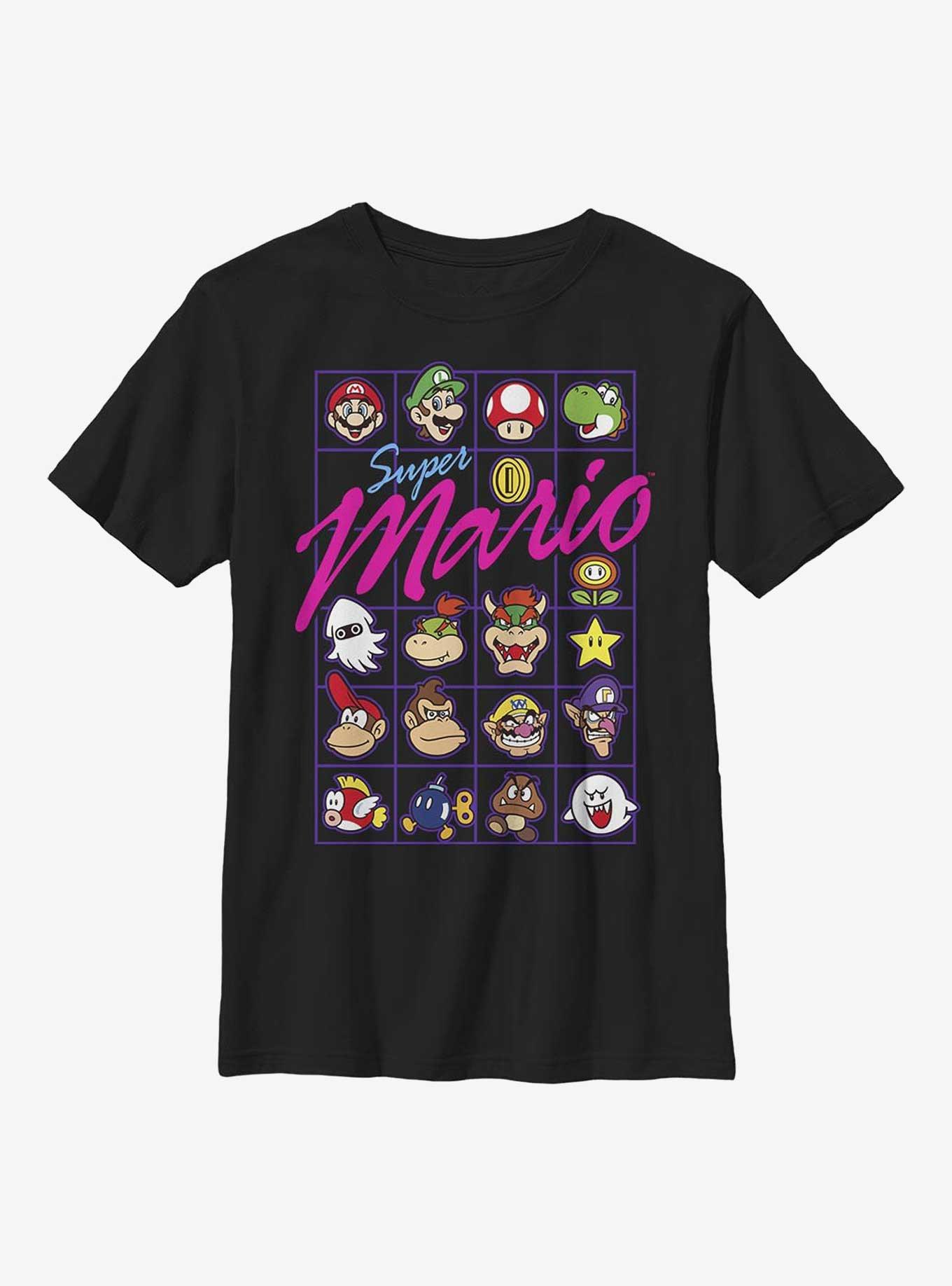 Nintendo Mario Head To Head Youth T-Shirt, BLACK, hi-res