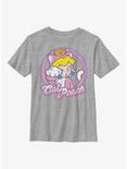 Nintendo Mario Kitty Princess Peach Youth T-Shirt, ATH HTR, hi-res