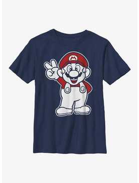 Nintendo Mario Peace Youth T-Shirt, , hi-res