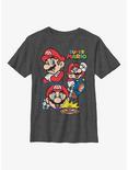 Nintendo Mario Winners Circle Youth T-Shirt, CHAR HTR, hi-res