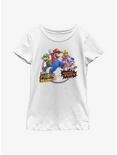 Nintendo Super Mario 3D World Bowser's Fury Youth Girls T-Shirt, WHITE, hi-res