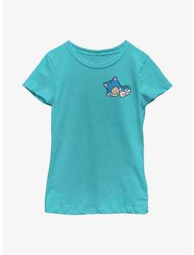 Nintendo Sleepy Blue Cat Youth Girls T-Shirt, , hi-res