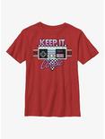 Nintendo Classic Controller Youth T-Shirt, RED, hi-res