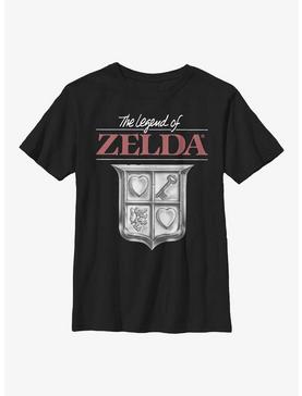 Nintendo Classic Zelda Shield Youth T-Shirt, , hi-res