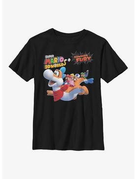 Nintendo Bowser's Fury Flying Through Youth T-Shirt, , hi-res