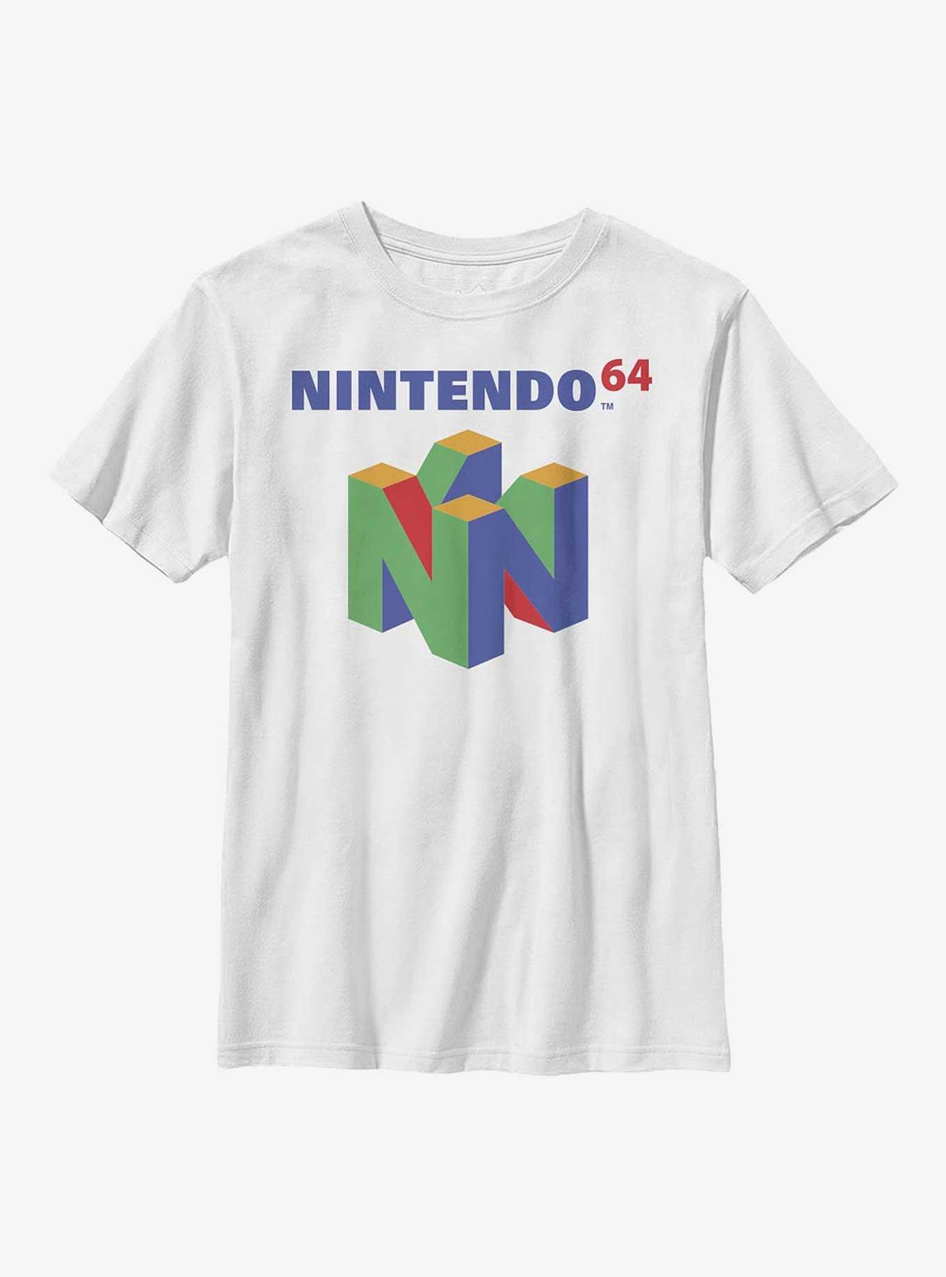 Nintendo N64 Logo Youth T-Shirt, WHITE, hi-res