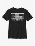 Nintendo Old School Controller Youth T-Shirt, BLACK, hi-res