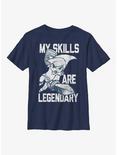 The Legend of Zelda Link Legendary Skills Youth T-Shirt, NAVY, hi-res
