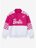 Barbie Checkered Racing Jacket - BoxLunch Exclusive, PINK, hi-res