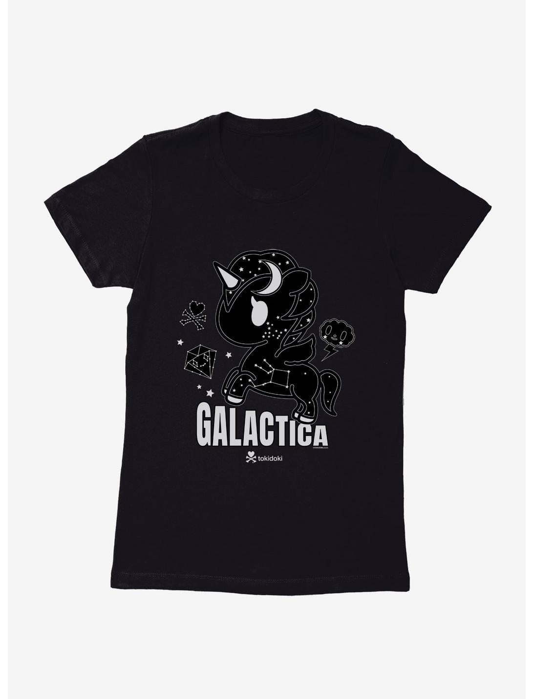 Tokidoki Galactica Unicorno Womens T-Shirt, BLACK, hi-res
