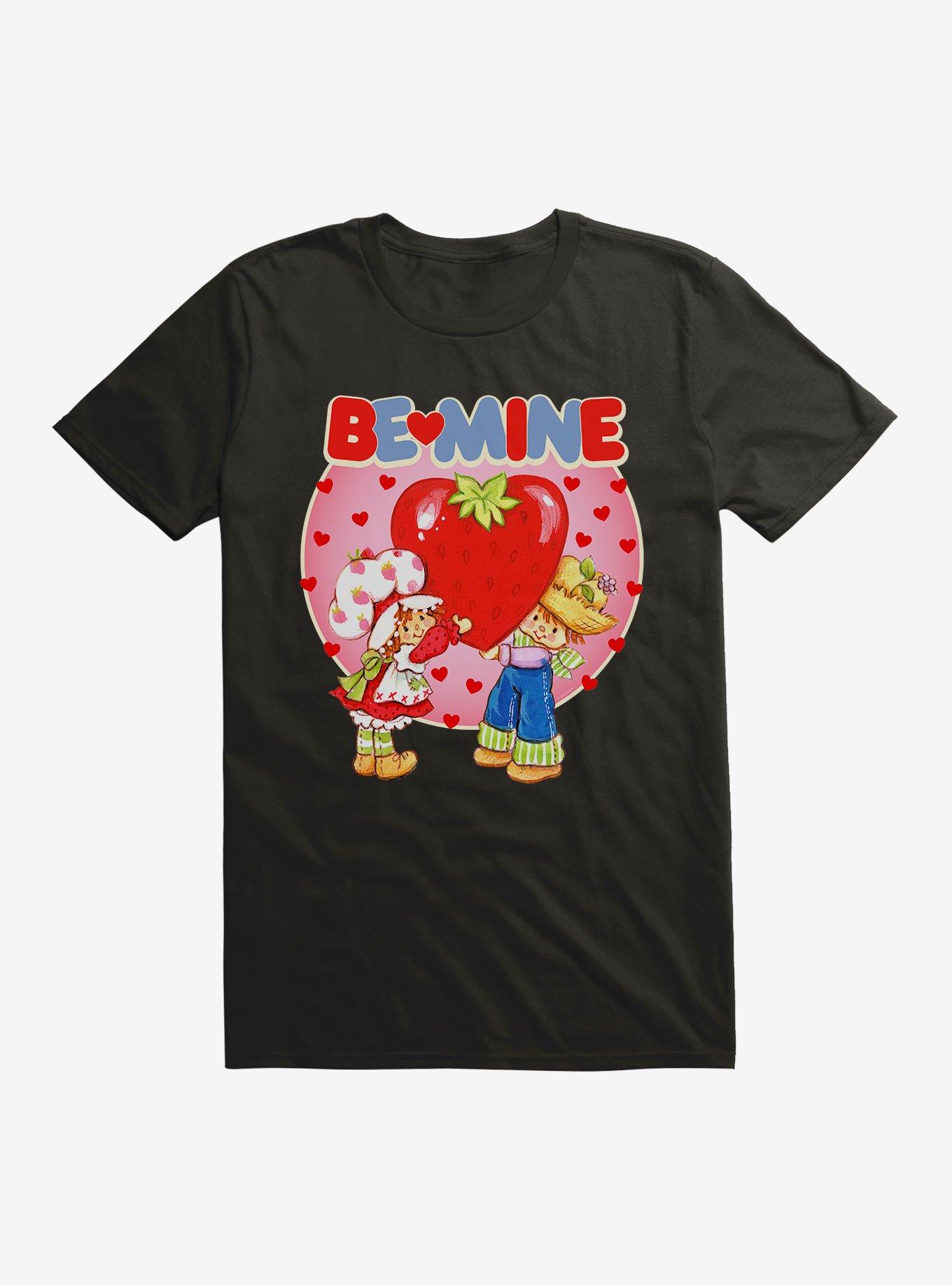 Strawberry Shortcake & Huckleberry Pie Be Mine T-Shirt, BLACK, hi-res
