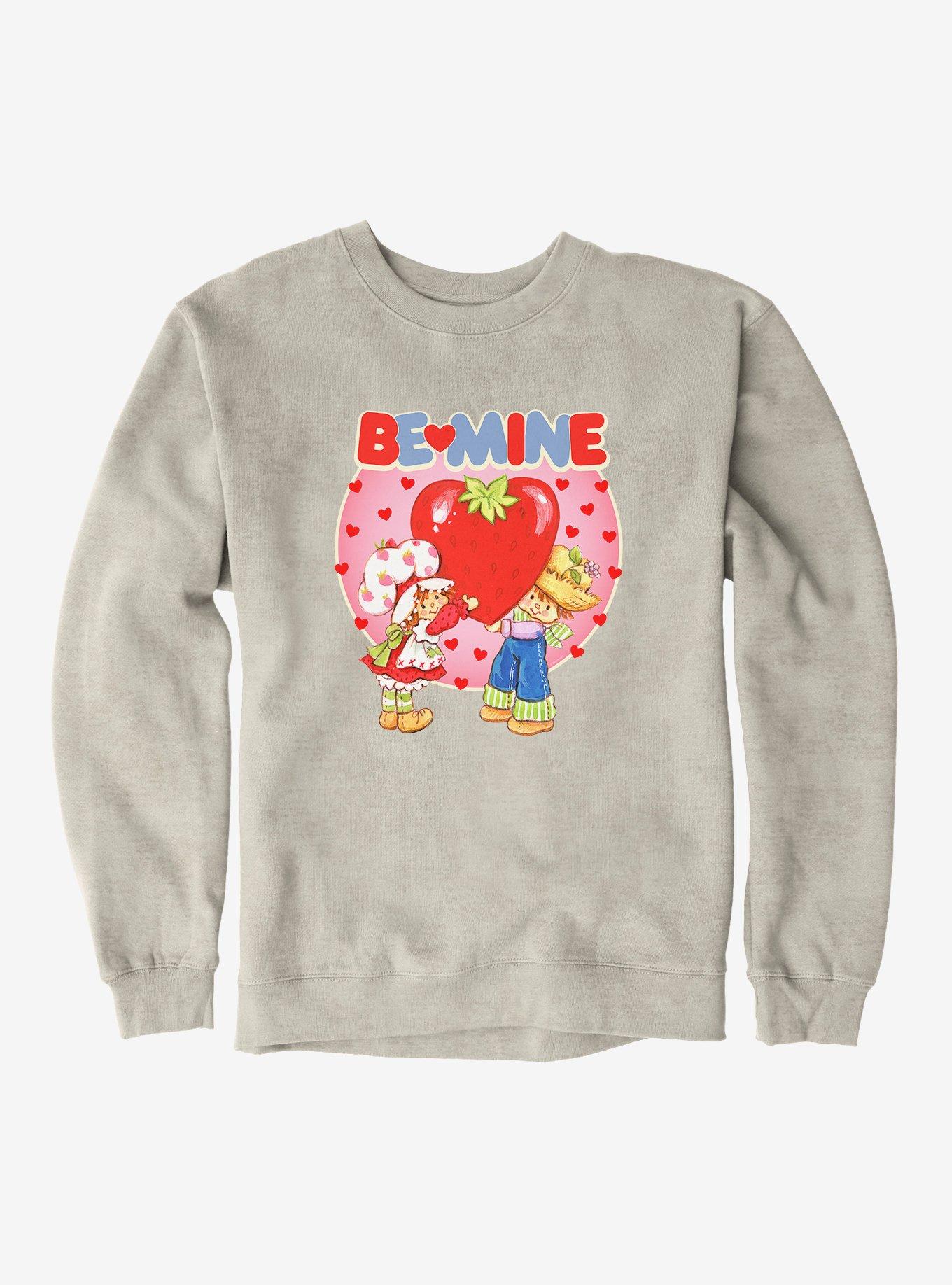 Strawberry Shortcake & Huckleberry Pie Be Mine Sweatshirt, OATMEAL HEATHER, hi-res