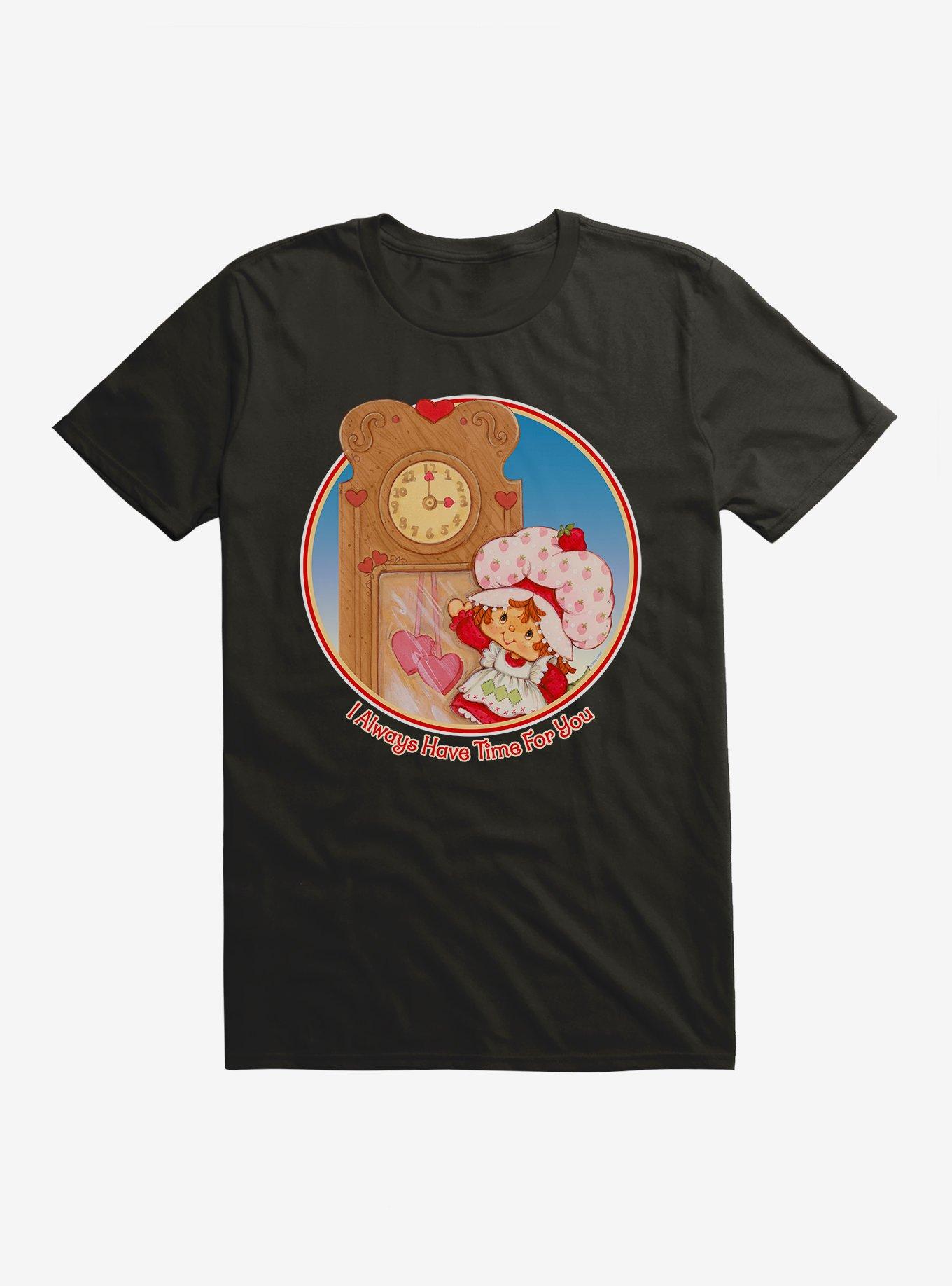 Strawberry Shortcake I Always Have Time For You T-Shirt, BLACK, hi-res