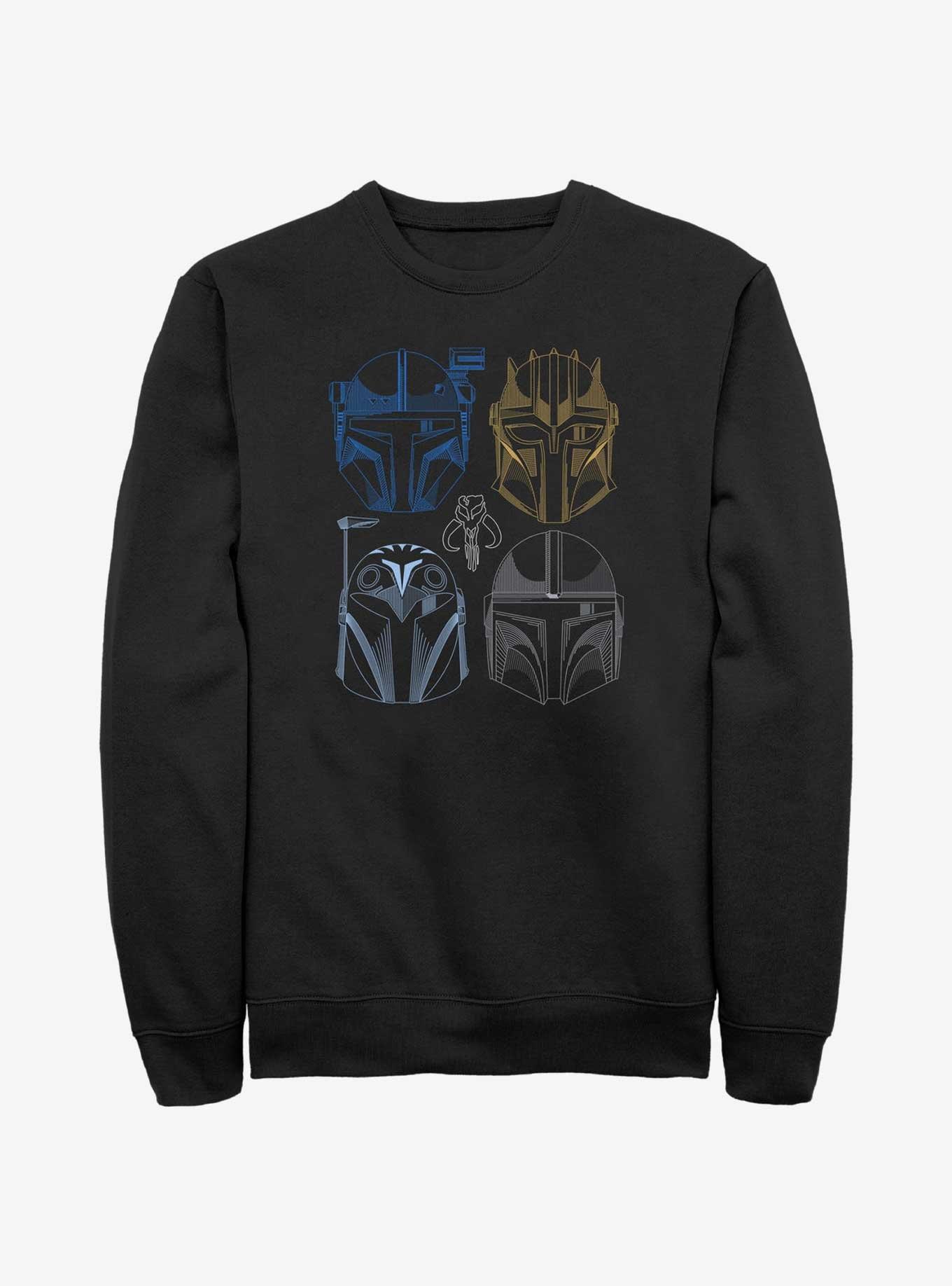 Star Wars The Mandalorian This Is The Way Helmet Lineup Sweatshirt