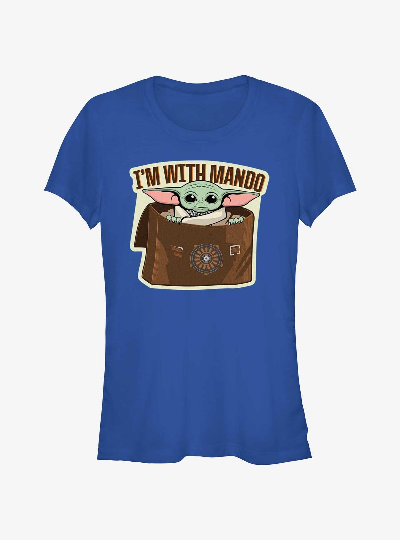 Star Wars The Mandalorian Grogu I'm With Mando Girls T-Shirt, , hi-res