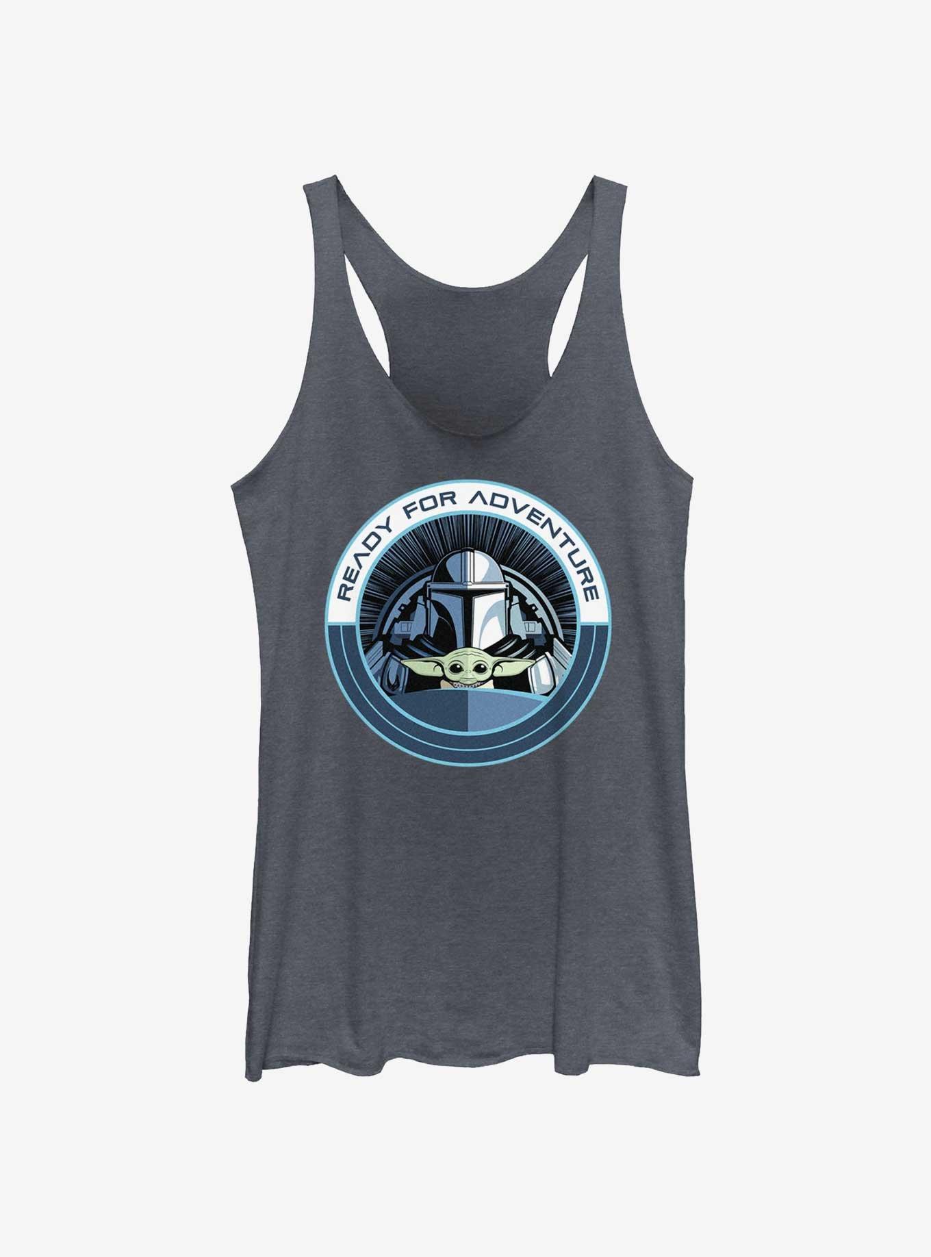 Star Wars The Mandalorian Grogu & Mando Ready For Adventure Badge Girls Tank, , hi-res