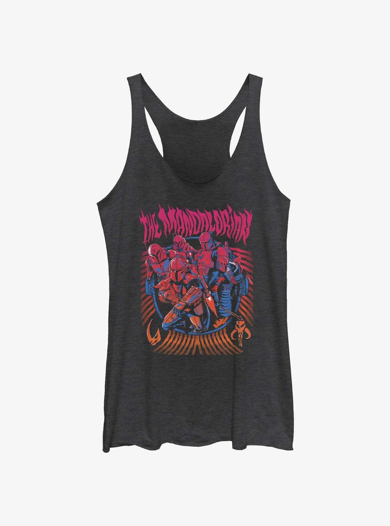 Star Wars The Mandalorian Banded Clans Mudhorn & Keldau Girls Tank, BLK HTR, hi-res