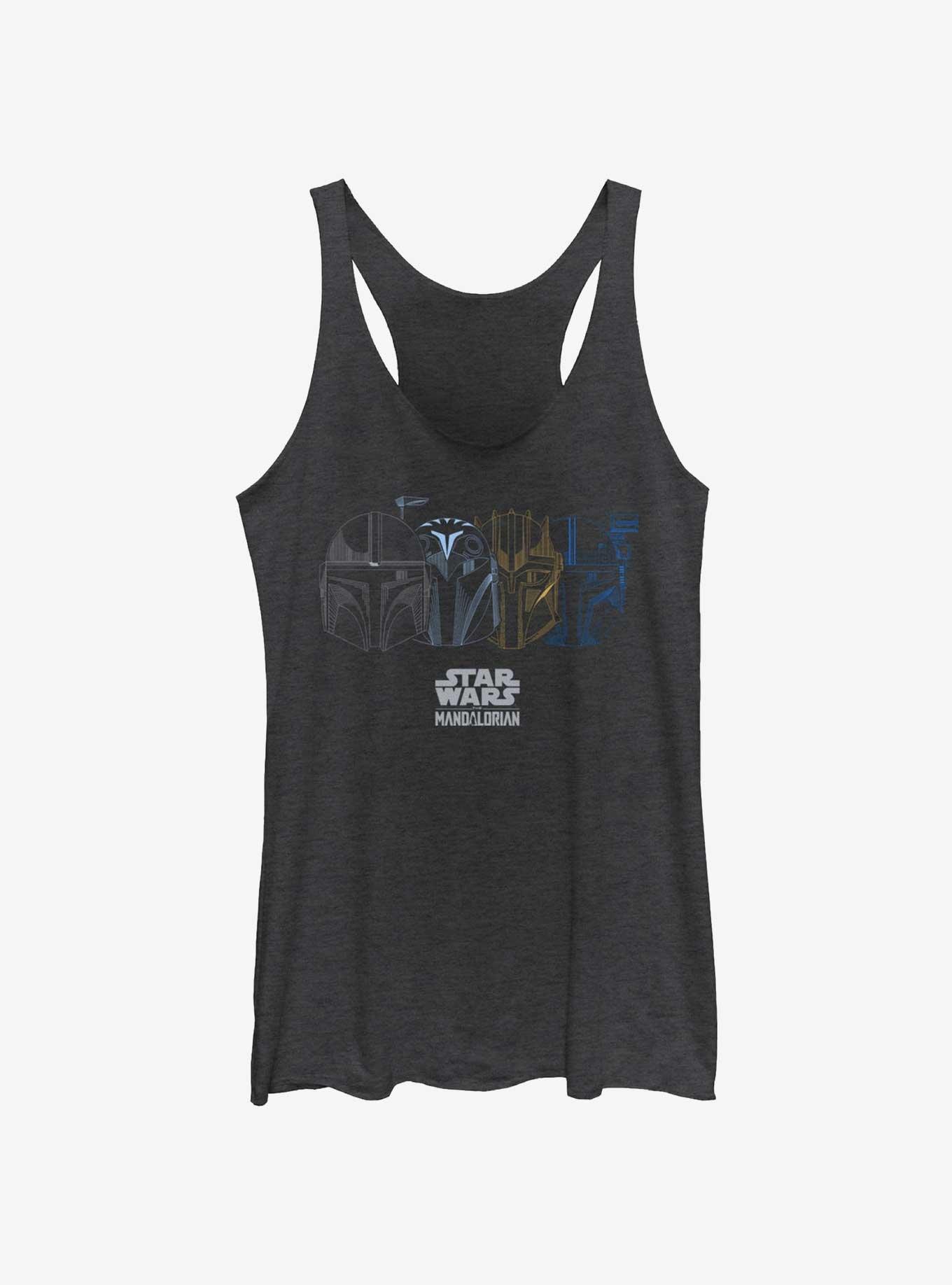 Star Wars The Mandalorian Helmet Logo Girls Tank, , hi-res