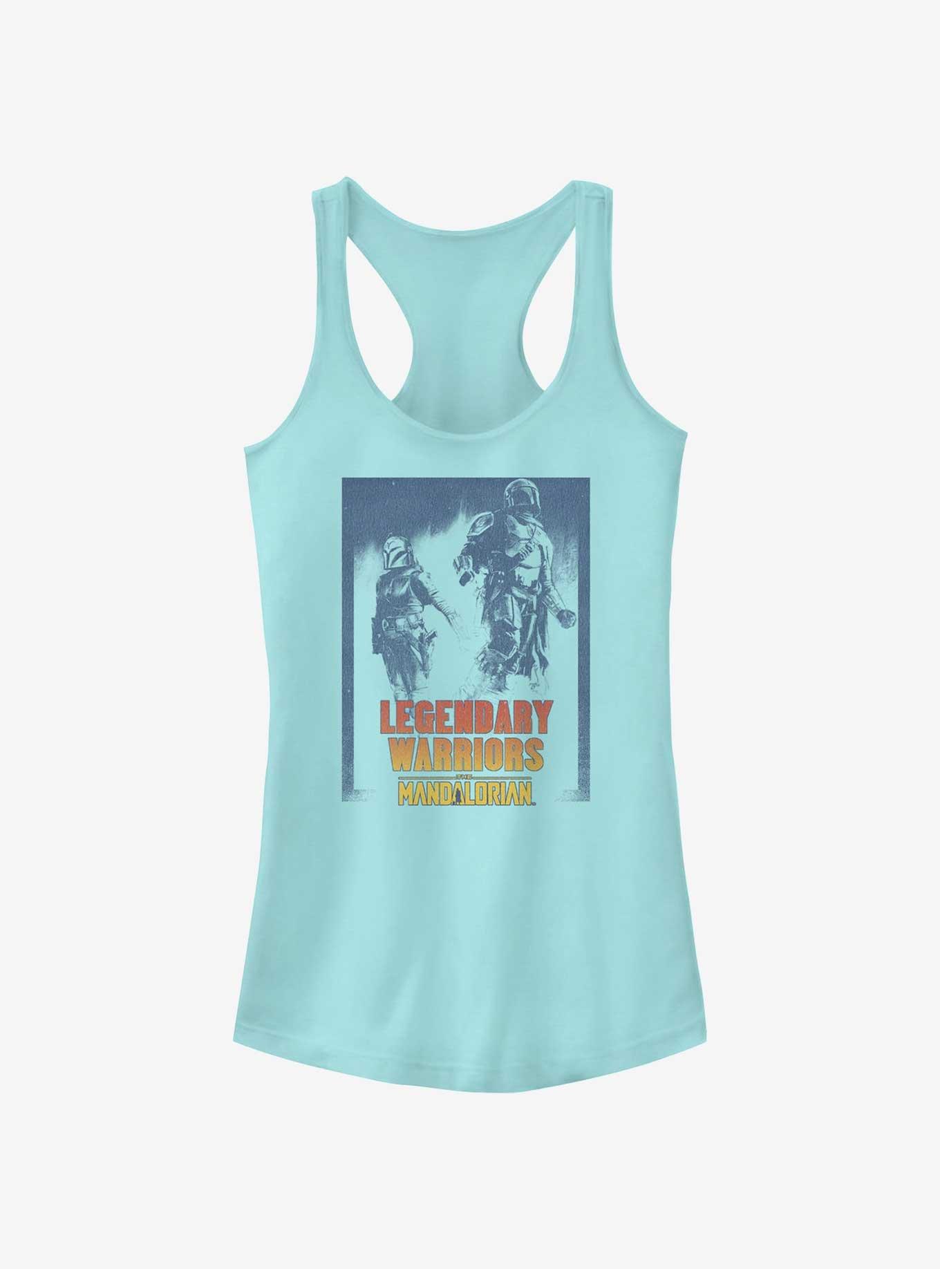 Star Wars The Mandalorian Legendary Warriors Bo-Katan Kryze and Din Djarin Girls Tank, TAHI BLUE, hi-res