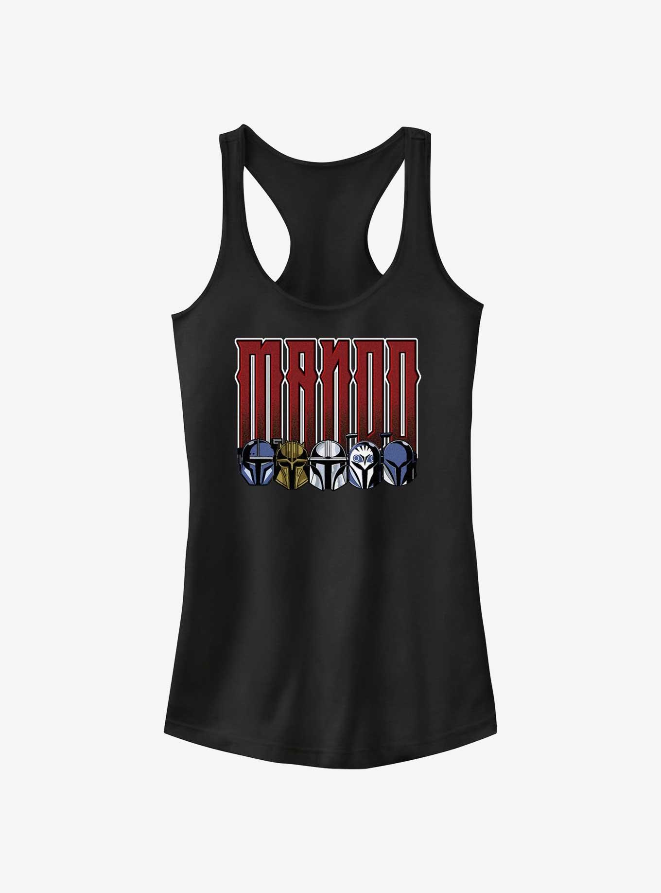 Star Wars The Mandalorian Mando Girls Tank, BLACK, hi-res