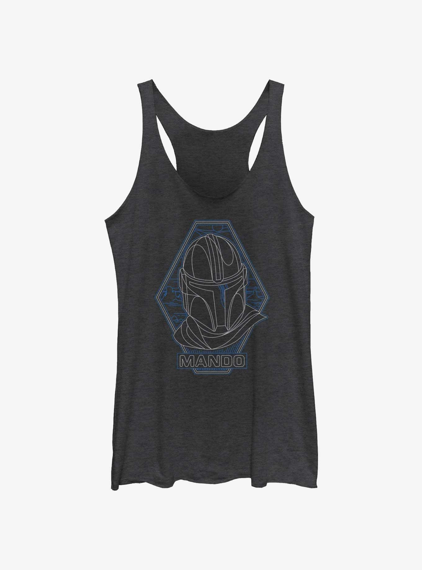 Star Wars The Mandalorian Mando Portrait Girls Tank, , hi-res