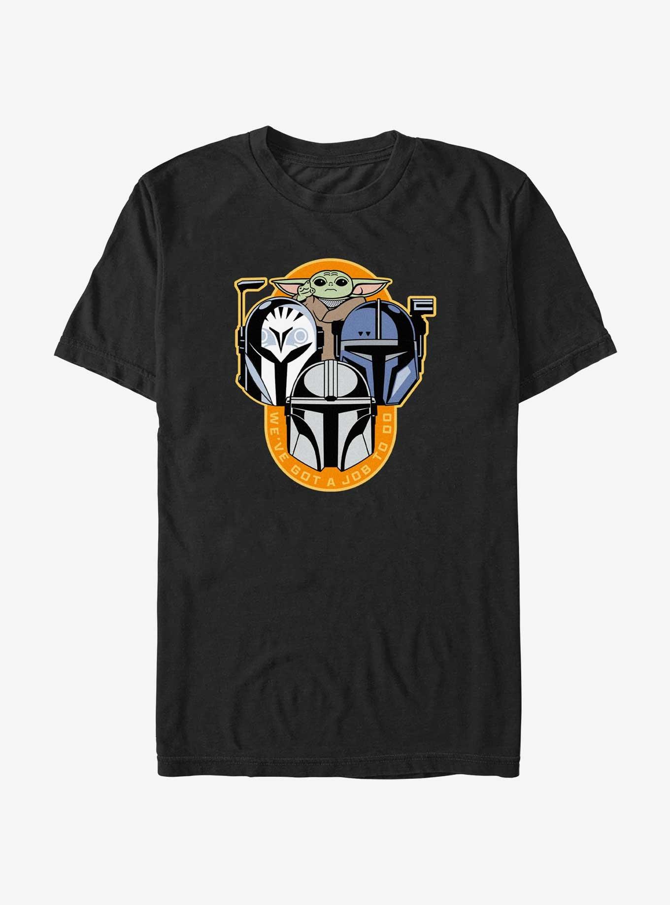 Star Wars The Mandalorian Bounty Hunters We've Got A Job To Do T-Shirt, BLACK, hi-res