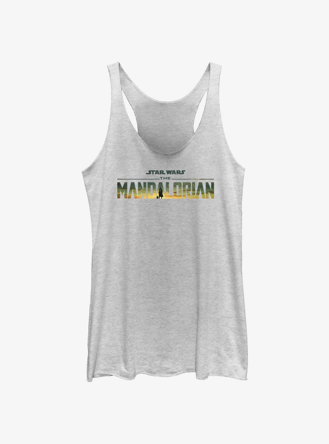 Star Wars The Mandalorian Desert Sunset Logo Girls Tank, , hi-res