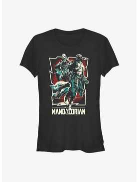 Star Wars The Mandalorian Grunge Rock Star Poster Girls T-Shirt, , hi-res