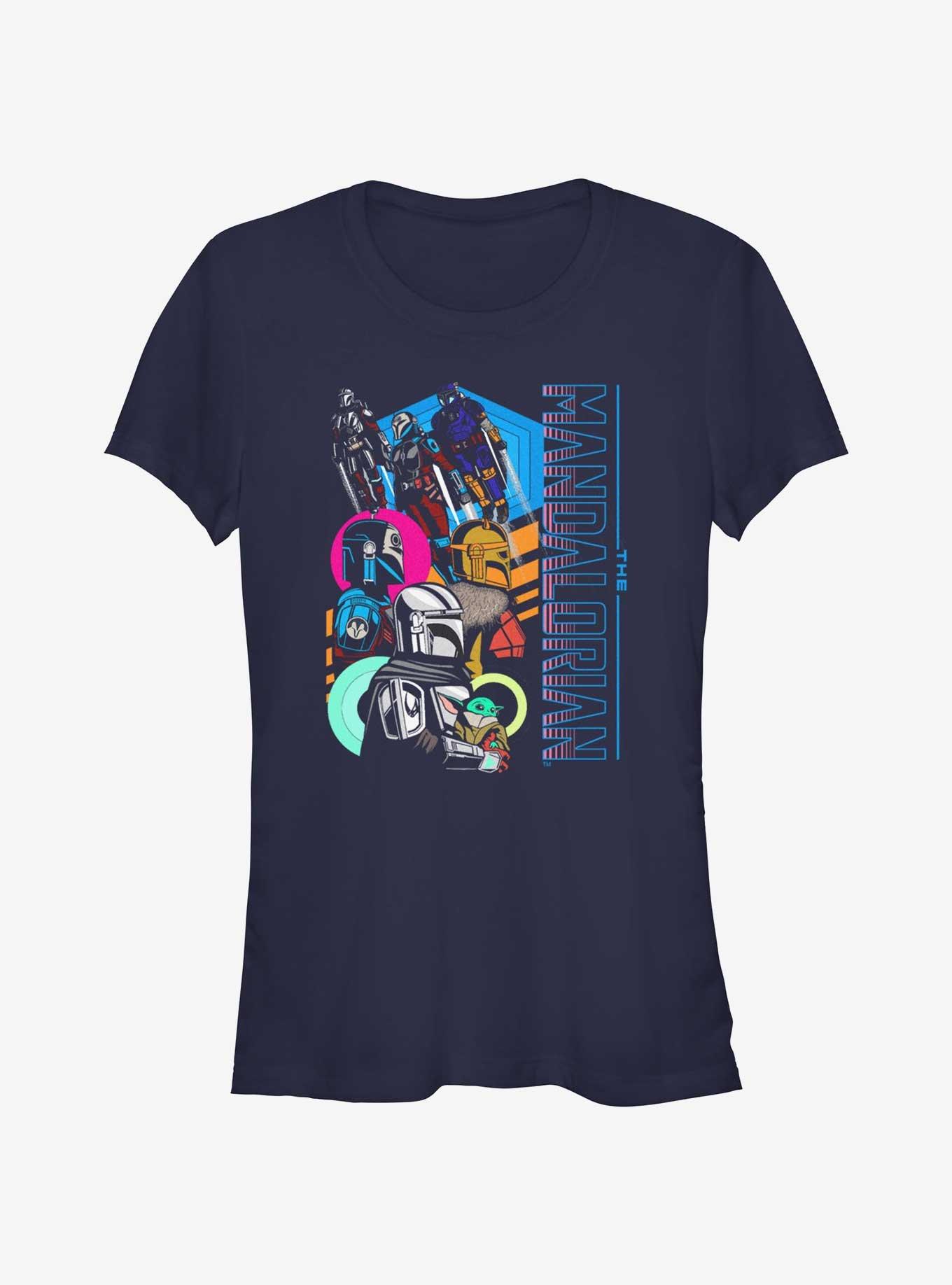 Star Wars The Mandalorian Fearsome Warriors Portrait Girls T-Shirt, , hi-res