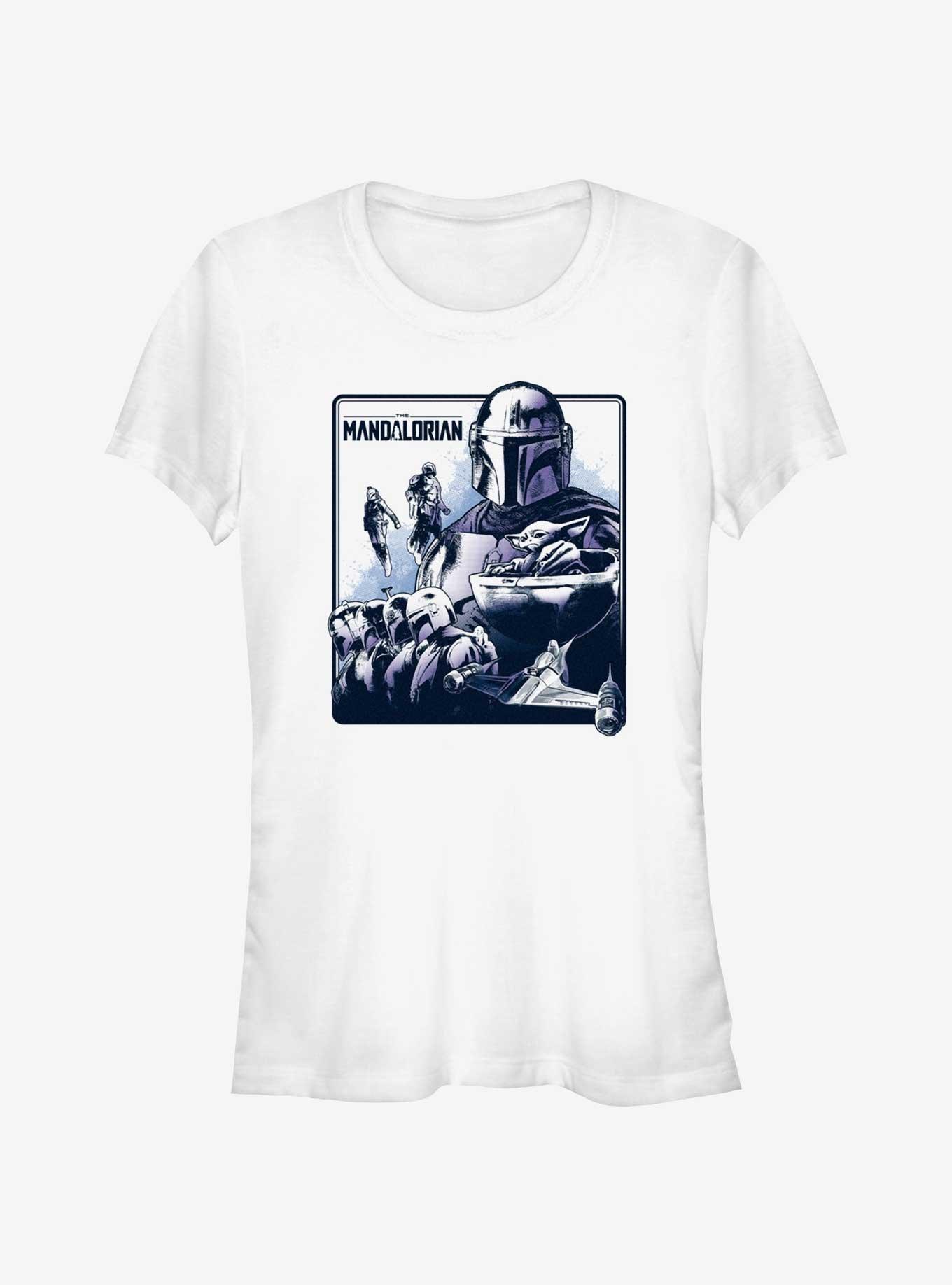 Star Wars The Mandalorian Galaxy's Warriors Poster Girls T-Shirt, , hi-res