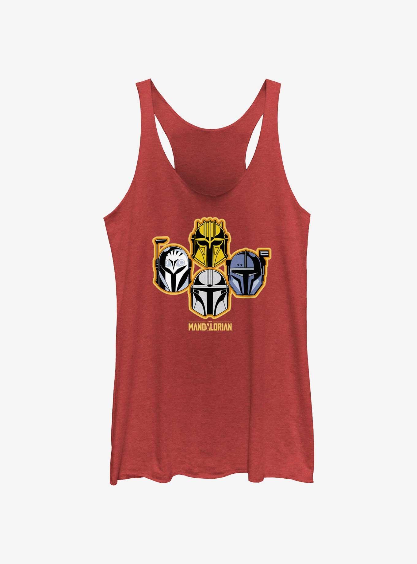 Star Wars The Mandalorian Don't Remove Helmet Girls Tank, RED HTR, hi-res