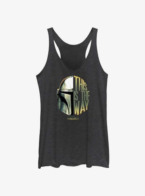 Star Wars The Mandalorian This Is The Way Helmet Split Girls Tank ...