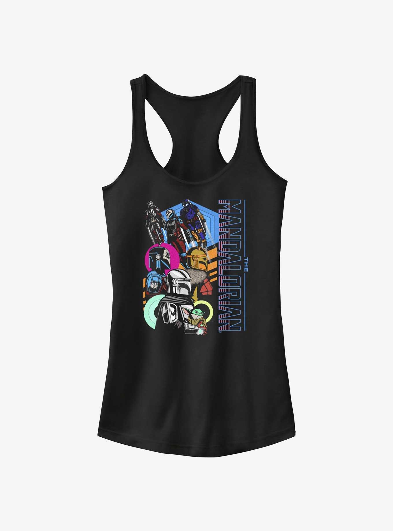 Star Wars The Mandalorian Fearsome Warriors Portrait Girls Tank, , hi-res