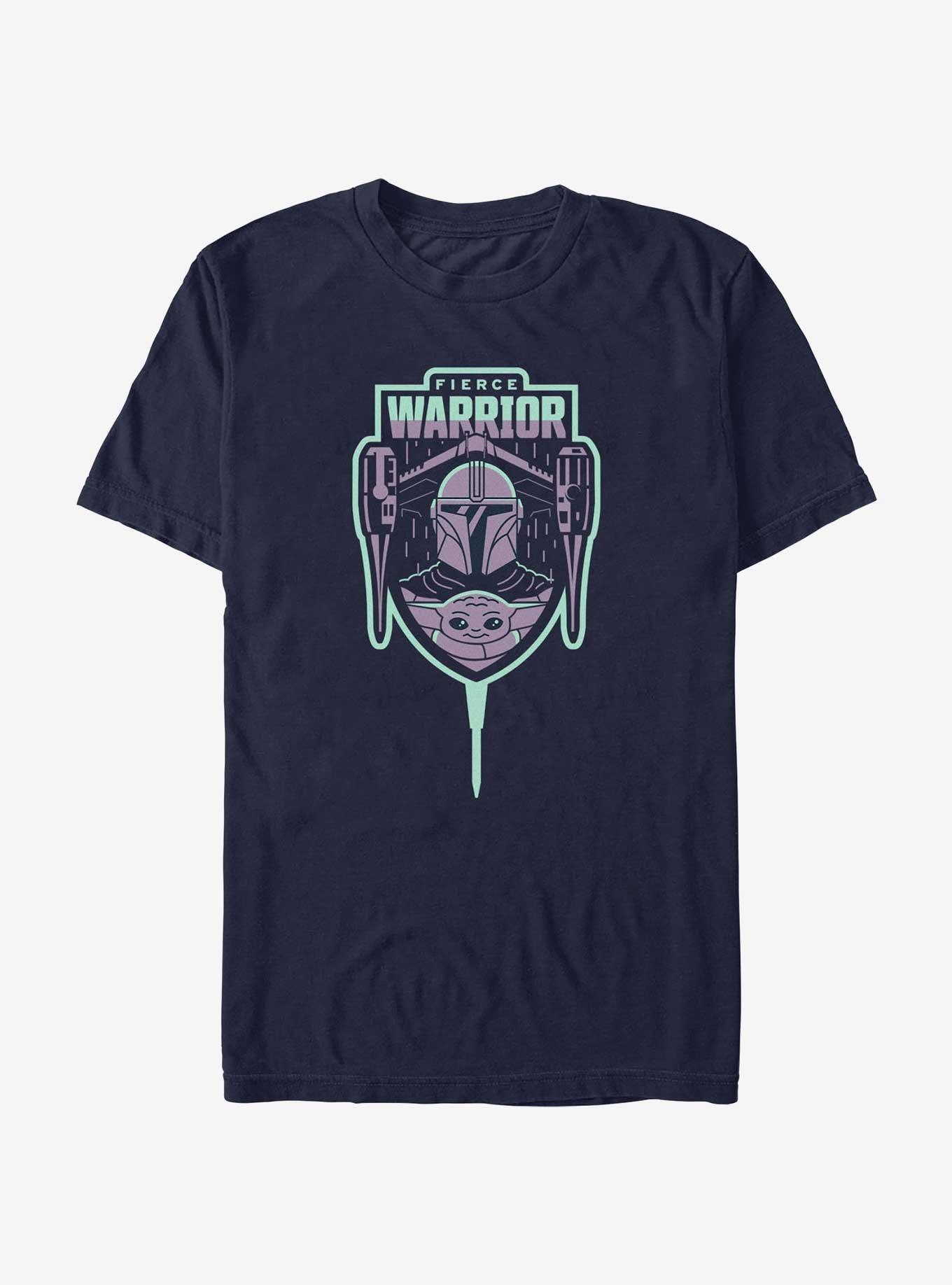 Star Wars The Mandalorian Fierce Warrior Badge T-Shirt, , hi-res