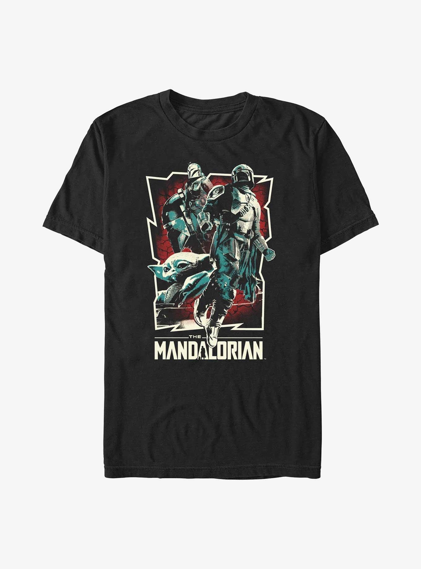 Star Wars The Mandalorian Grunge Rock Star Poster T-Shirt, , hi-res