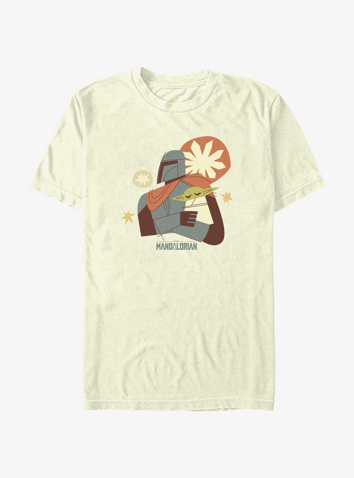 Star Wars The Mandalorian Mando & Sleepy Grogu Sketch T-Shirt